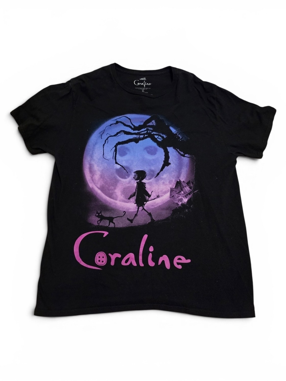 Coraline Button Moon Jumbo Print T-Shirt